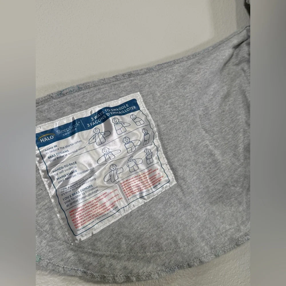 Halo Grey Sleep Sack with Blue and Green Airplane Print